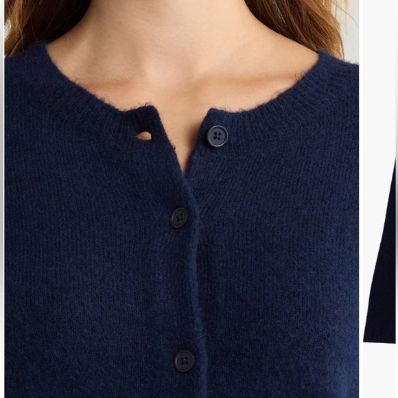 RAILS Matilda Cropped Cardigan Sweater In Navy Blue size XS - Picture 2 of 10
